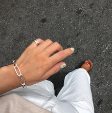 925 Sterling Silver Vintage Hollow Chain Bracelet