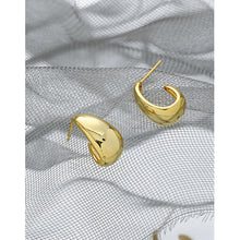 STerling silver 925 pure silver earring nail for female minimalist and versatile geometric oval smooth texture.