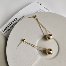 925 Sterling Silver Modern Beads  Dangling Earrings