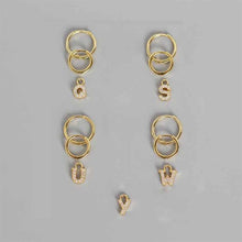 925 Sterling Silver Fashion A - Z Letter Leverback Earrings