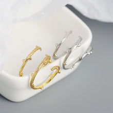 925 Sterling Silver Fashion Triple Layers Branch Adjustable Ring