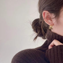 925 Sterling Silver and 18K Gold Plated Hoop Earrings for Women Modern Style Minimalist Geometric Design Elegant Fashion Jewelry Gift