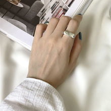 925 Sterling Silver Vintage Cross Simple Adjustable Ring
