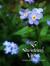 925 Sterling Silver Forget-Me-Not Cross Pendant Necklace