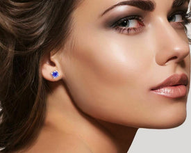 925 Sterling Silver Tanzanite Earrings