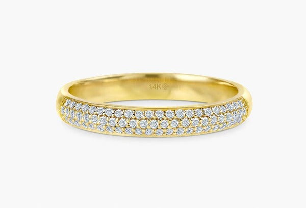 18k Solid Gold and Diamond Ring