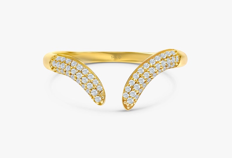14k Solid Gold Diamond Ring
