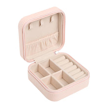 Velvet Jewelry Display Korean Style Earrings Plate Jewelry Box Portable Leather Earrings Ring Multi-function Jewelry Storage Box