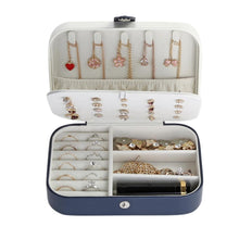 Velvet Jewelry Display Korean Style Earrings Plate Jewelry Box Portable Leather Earrings Ring Multi-function Jewelry Storage Box