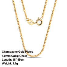 925 Sterling Silver Side Italian Chain Necklace with 2.0mm Ball Bead Sterling Silver Necklaces Chains.