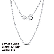 Sterling Silver 925 Italian Side Chain Necklace with 2.0mm Ball Bead Sterling Silver Necklaces Chains Jewelry
