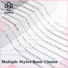 925 Sterling Silver Italian Handmade 1.2mm Chopin Chain Necklace for Women Fashion Simple Basic Neck Chain Jewelry SC53