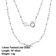 Sterling Silver 925 Italian Side Chain Necklace with 2.0mm Ball Bead Sterling Silver Necklaces Chains Jewelry