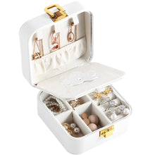 Velvet Jewelry Display Korean Style Earrings Plate Jewelry Box Portable Leather Earrings Ring Multi-function Jewelry Storage Box