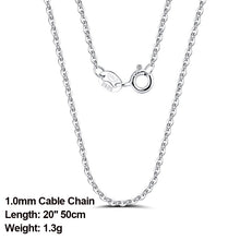 Sterling Silver 925 Italian Side Chain Necklace with 2.0mm Ball Bead Sterling Silver Necklaces Chains Jewelry