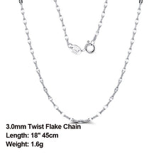 925 Sterling Silver Side Italian Chain Necklace with 2.0mm Ball Bead Sterling Silver Necklaces Chains.