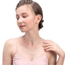 925 Sterling Silver Side Italian Chain Necklace with 2.0mm Ball Bead Sterling Silver Necklaces Chains.