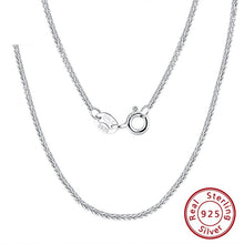 925 Sterling Silver Italian Handmade 1.2mm Chopin Chain Necklace for Women Fashion Simple Basic Neck Chain Jewelry SC53