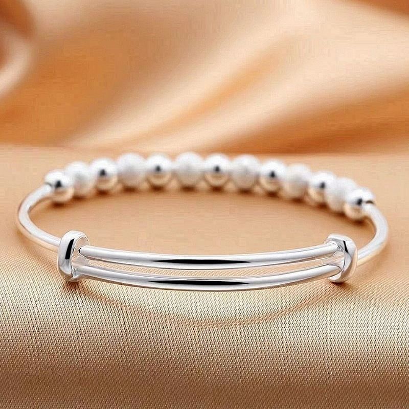 925 sterling silver Luxury Beads bracelets Bangles cute for women fashion party wedding jewelry Adjustable