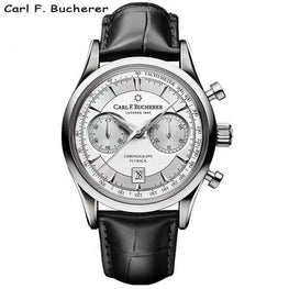 2023 New Carl F. Bucherer Limited Edition Five Needle Series Colorful Face Timer Blue Dial Top Fabric Strap Quartz Watch