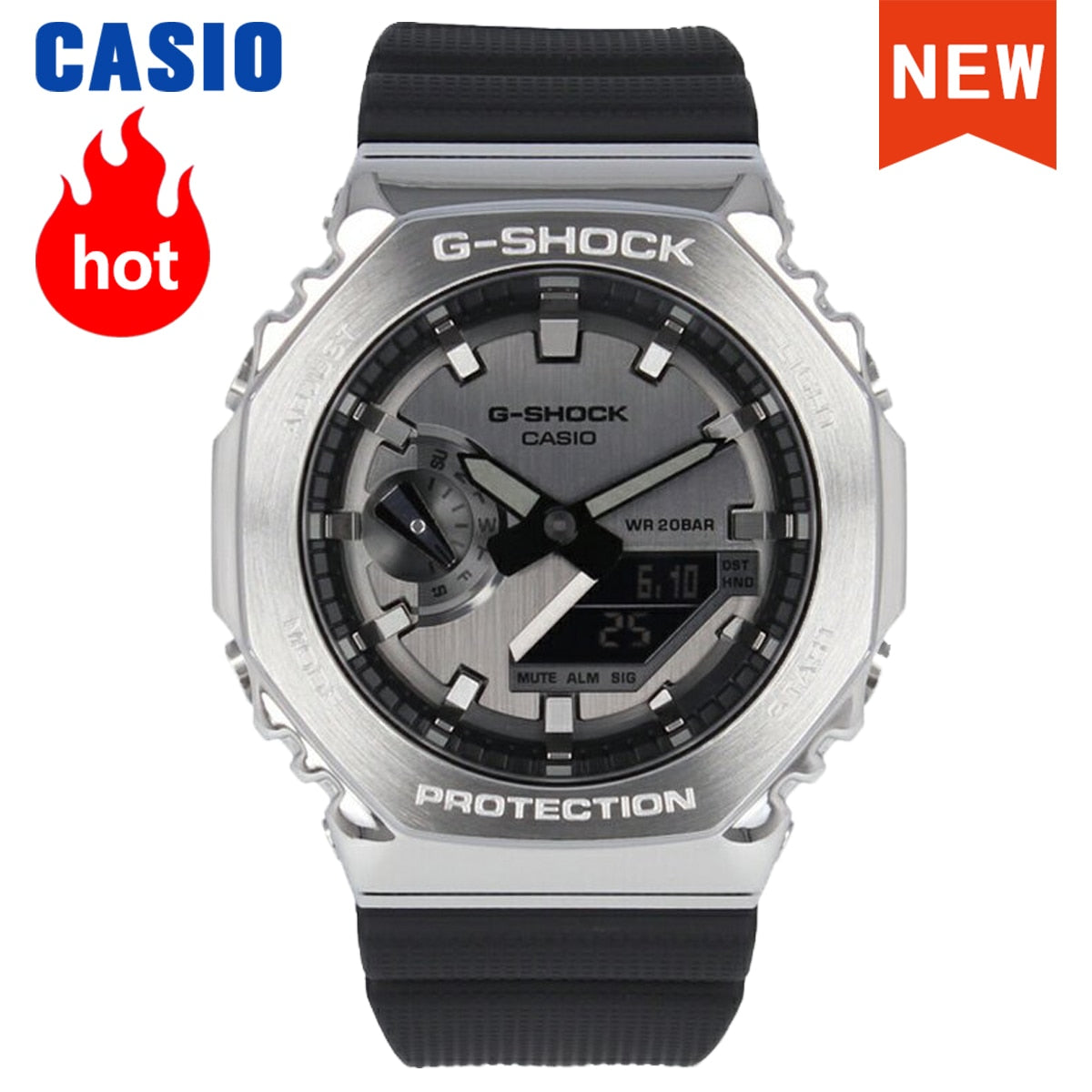 Casio men's diving top brand luxury suit quartz 200m waterproof sports military watch luminous clock.