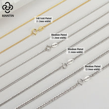 925 Sterling Silver Italian Handmade 1.2mm Chopin Chain Necklace for Women Fashion Simple Basic Neck Chain Jewelry SC53