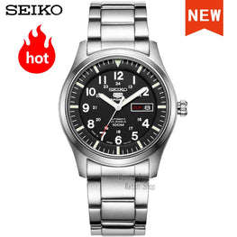Seiko watch for men  quartz Chronograph Top Luxury Brand Waterproof Sport Clock Wrist Mens Watches set relogio masculino SNZG13J
