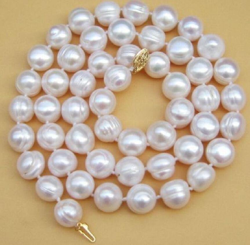 charming 12-13mm South Sea White Baroque Pearl Necklace 18">Dongguan girl Store free shipping - jewelrycafee