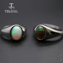 natural Opal Ring oval 7*9mm gemstone women Ring simple elegant fine jewelry 925 sterling silver  tbj promotion