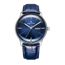 Reef Tiger/RT Classic Casual Watches Convex Lens Genuine Leather Strap Steel Automatic Watches with Date Day RGA8238 - jewelrycafee