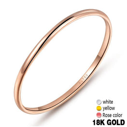 18k Gold Women Rings Beautiful Exquisite Smooth Classic Real 750 Solid Rose Yellow Girl Gift Party Discount Good Nice new hot